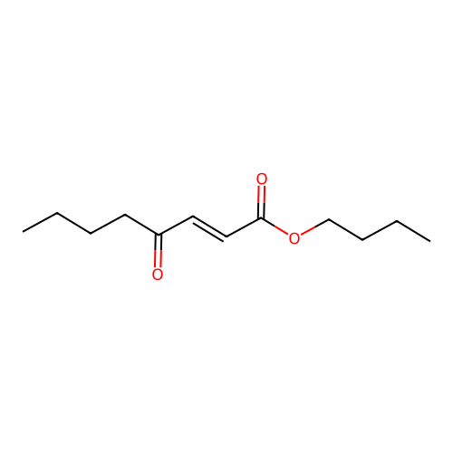 Butyl 4-oxooct-2-enoate structure