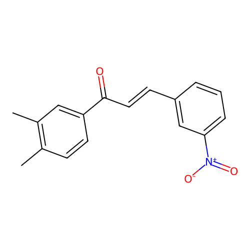 (2E)-1-(3,4-Dimethylphenyl)-3-(3-nitrophenyl)prop-2-en-1-one structure