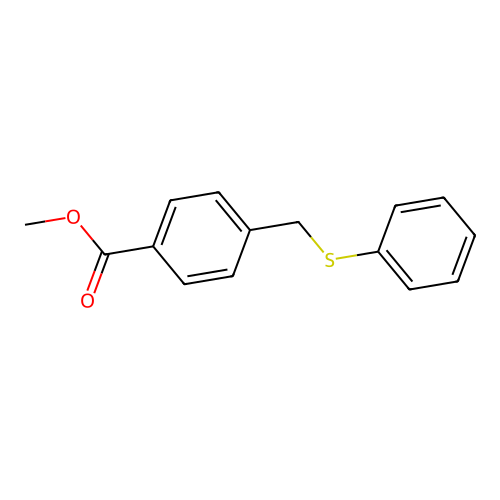 Methyl 4-(phenylsulfanylmethyl)benzoate structure