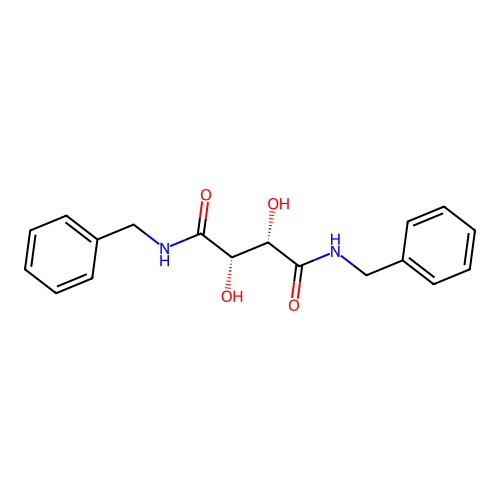 (-)-N,N'-二苄基-D-酒石酸二酰胺 structure