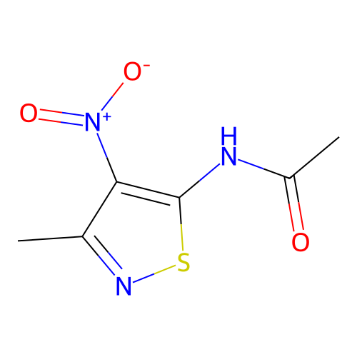 5-Acetylamino-3-methyl-4-nitroisothiazole structure