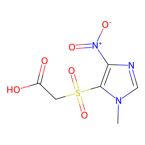 (1-Methyl-4-nitro-1H-imidazole-5-sulfonyl)acetic acid structure
