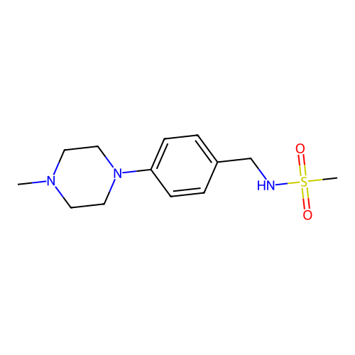 N-[4-(4-methylpiperazin-1-yl)benzyl]methanesulfonamide structure