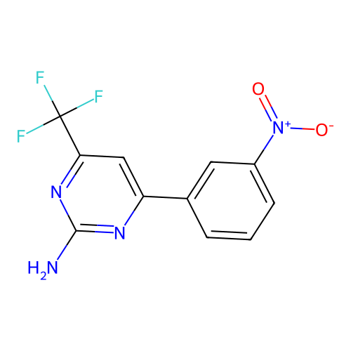 4-(3-Nitrophenyl)-6-(trifluoromethyl)pyrimidin-2-amine structure