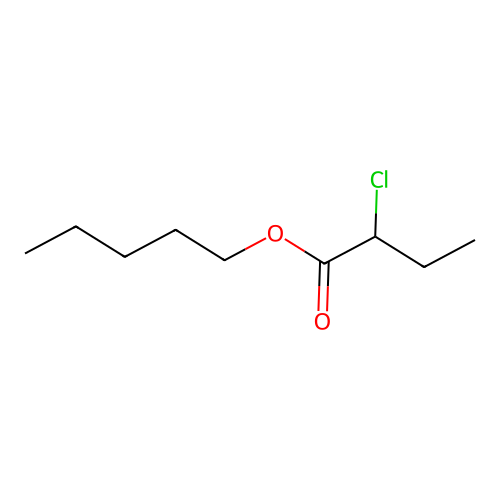 Pentyl 2-chlorobutanoate structure