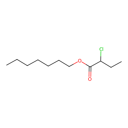 Heptyl 2-chlorobutanoate structure