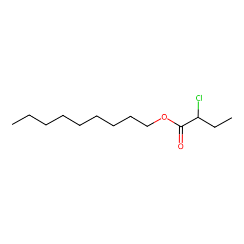 Nonyl 2-chlorobutanoate structure