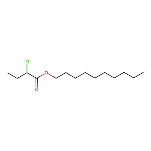 Decyl 2-chlorobutanoate structure