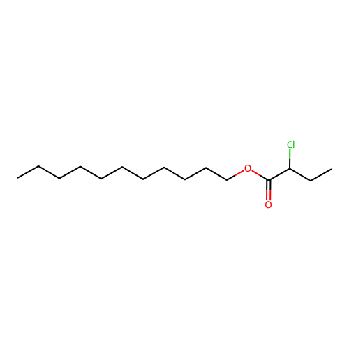 Undecyl 2-chlorobutanoate structure
