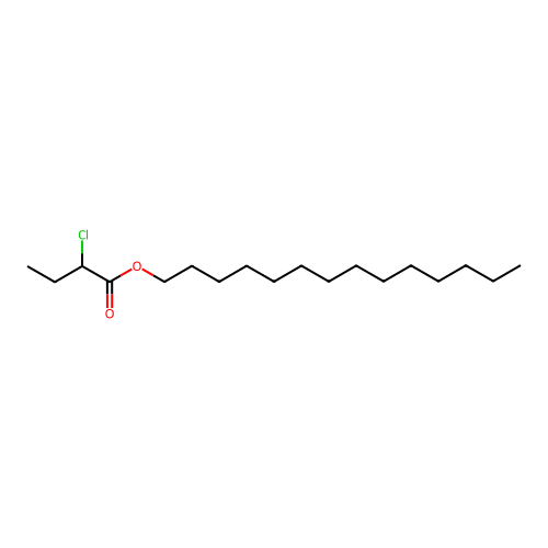 Tetradecyl 2-chlorobutanoate structure