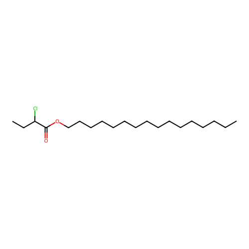 Hexadecyl 2-chlorobutanoate structure
