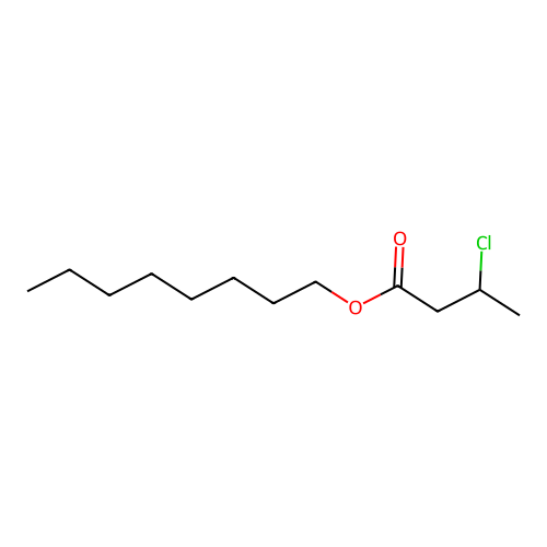 Octyl 3-chlorobutanoate structure