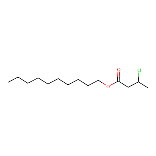 Decyl 3-chlorobutanoate structure