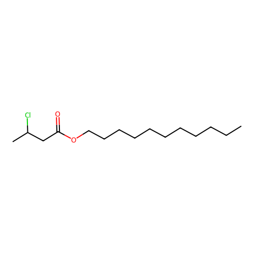 Undecyl 3-chlorobutanoate structure