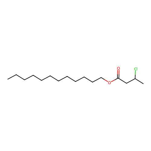 Dodecyl 3-chlorobutanoate structure