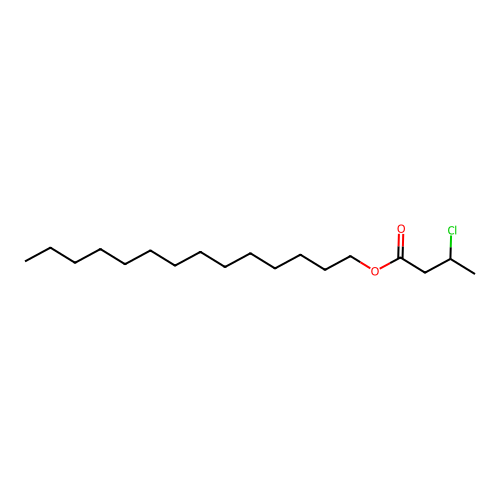 Tetradecyl 3-chlorobutanoate structure