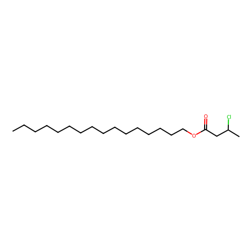 Hexadecyl 3-chlorobutanoate structure