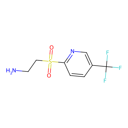 2-[5-(Trifluoromethyl)pyridin-2-yl]sulfonylethanamine structure