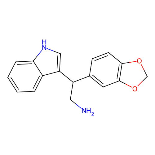 2-(1,3-benzodioxol-5-yl)-2-(1H-indol-3-yl)ethanamine structure