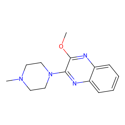 2-Methoxy-3-(4-methylpiperazin-1-yl)quinoxaline structure