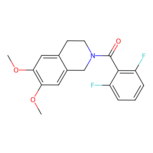 (2,6-difluorophenyl)(6,7-dimethoxy-3,4-dihydroisoquinolin-2(1H)-yl)methanone structure
