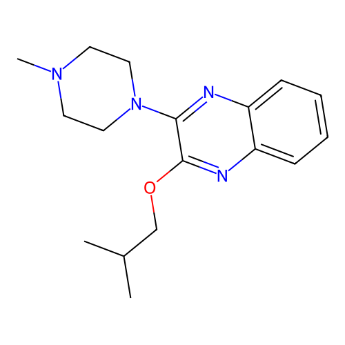 2-(4-Methylpiperazin-1-yl)-3-(2-methylpropoxy)quinoxaline structure