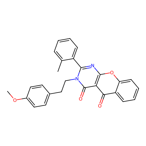 3-(4-methoxyphenethyl)-2-(o-tolyl)-3H-chromeno[2,3-d]pyrimidine-4,5-dione structure