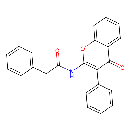 N-(4-oxo-3-phenyl-4H-chromen-2-yl)-2-phenylacetamide structure