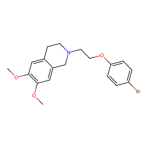 2-[2-(4-Bromophenoxy)ethyl]-6,7-dimethoxy-1,2,3,4-tetrahydroisoquinoline structure
