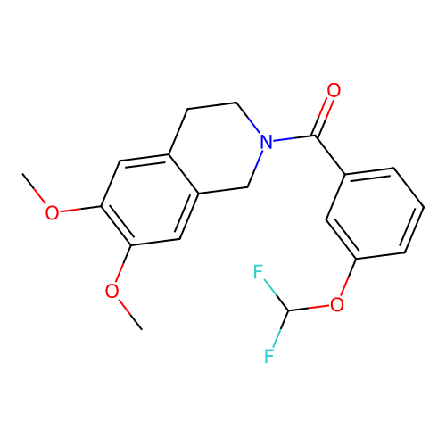 (3-(difluoromethoxy)phenyl)(6,7-dimethoxy-3,4-dihydroisoquinolin-2(1H)-yl)methanone structure