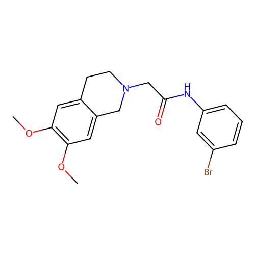 N-(3-bromophenyl)-2-(6,7-dimethoxy-3,4-dihydroisoquinolin-2(1H)-yl)acetamide structure