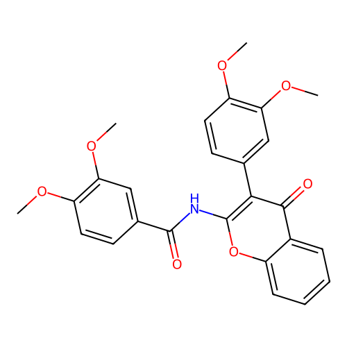 N-(3-(3,4-dimethoxyphenyl)-4-oxo-4H-chromen-2-yl)-3,4-dimethoxybenzamide structure