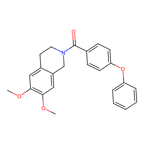 (6,7-dimethoxy-3,4-dihydroisoquinolin-2(1H)-yl)(4-phenoxyphenyl)methanone structure