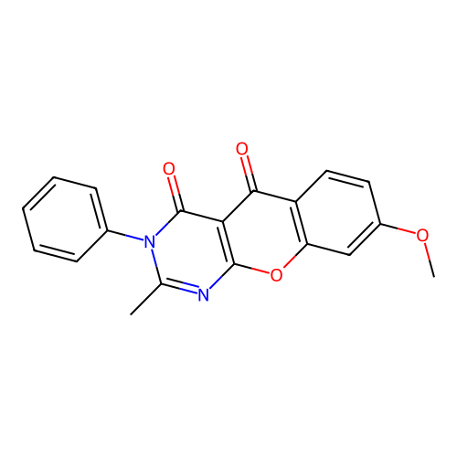 8-methoxy-2-methyl-3-phenyl-3H-chromeno[2,3-d]pyrimidine-4,5-dione structure