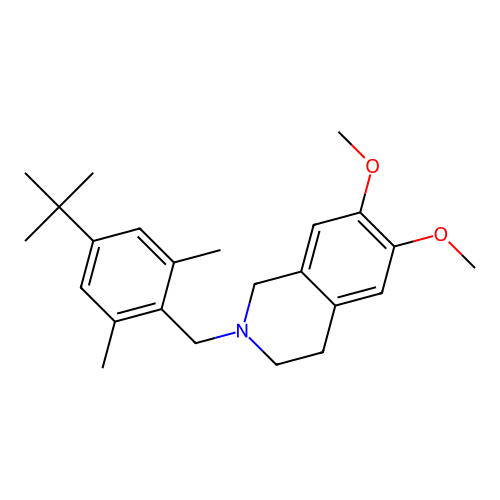 2-(4-Tert-butyl-2,6-dimethylbenzyl)-6,7-dimethoxy-1,2,3,4-tetrahydroisoquinoline structure