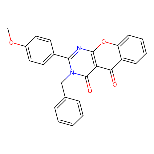 3-benzyl-2-(4-methoxyphenyl)-3H-chromeno[2,3-d]pyrimidine-4,5-dione structure