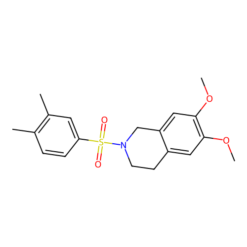 2-[(3,4-Dimethylphenyl)sulfonyl]-6,7-dimethoxy-1,2,3,4-tetrahydroisoquinoline structure