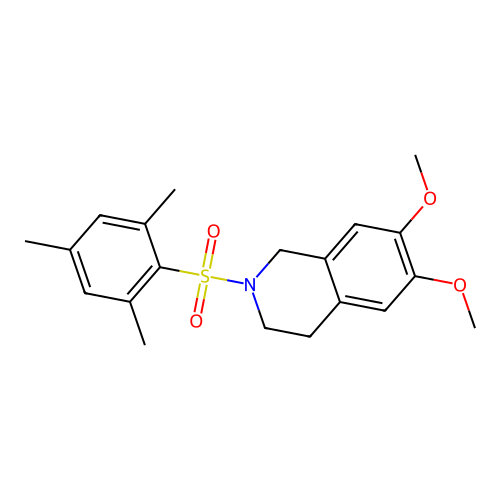 6,7-Dimethoxy-2-[(2,4,6-trimethylphenyl)sulfonyl]-1,2,3,4-tetrahydroisoquinoline structure