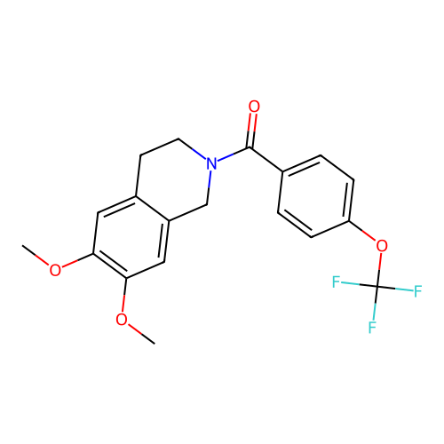 (6,7-dimethoxy-3,4-dihydro-1H-isoquinolin-2-yl)-[4-(trifluoromethoxy)phenyl]methanone structure