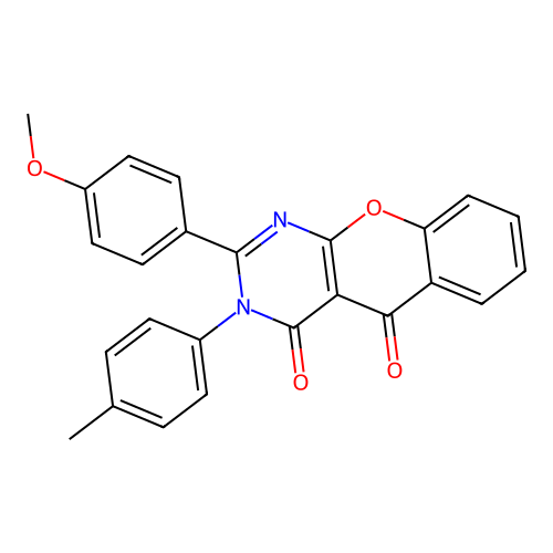 2-(4-Methoxyphenyl)-3-(4-methylphenyl)chromeno[2,3-d]pyrimidine-4,5-dione structure