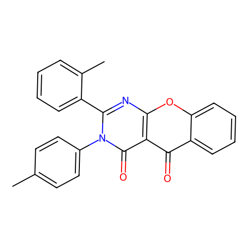 2-(2-methylphenyl)-3-(4-methylphenyl)-4H-chromeno[2,3-d]pyrimidine-4,5(3H)-dione structure