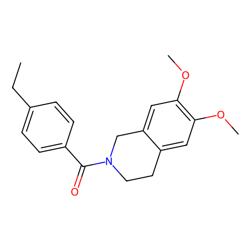 (6,7-dimethoxy-3,4-dihydroisoquinolin-2(1H)-yl)(4-ethylphenyl)methanone structure
