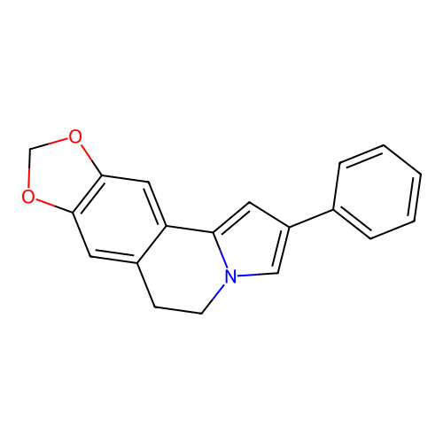 2-Phenyl-5,6-dihydro[1,3]dioxolo[4,5-g]pyrrolo[2,1-a]isoquinoline structure