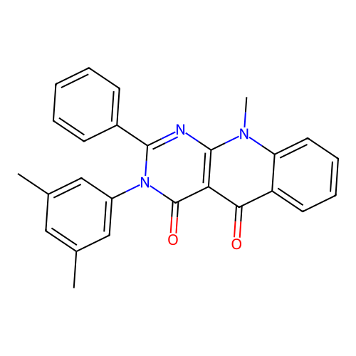 3-(3,5-dimethylphenyl)-10-methyl-2-phenylpyrimido[4,5-b]quinoline-4,5(3H,10H)-dione structure
