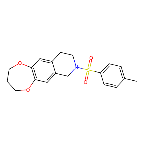 8-tosyl-3,4,7,8,9,10-hexahydro-2H-[1,4]dioxepino[2,3-g]isoquinoline structure