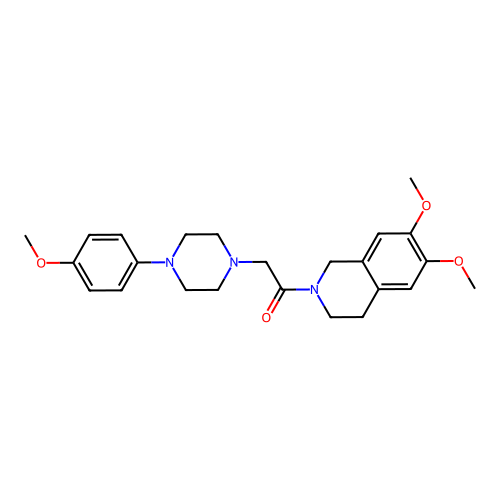 1-(6,7-dimethoxy-3,4-dihydro-1H-isoquinolin-2-yl)-2-[4-(4-methoxyphenyl)piperazin-1-yl]ethanone structure