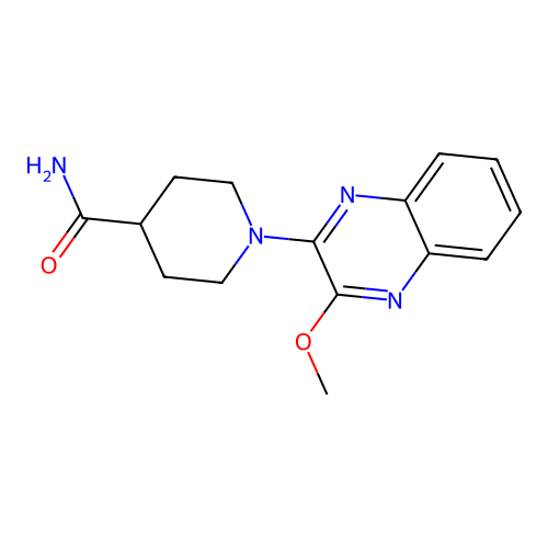 1-(3-Methoxyquinoxalin-2-yl)piperidine-4-carboxamide structure