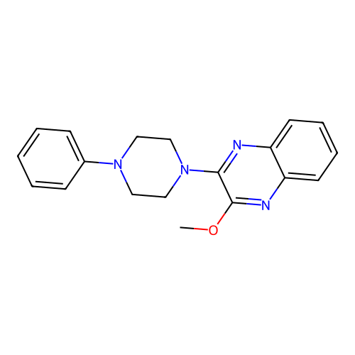2-Methoxy-3-(4-phenylpiperazin-1-yl)quinoxaline structure