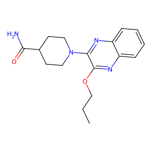 1-(3-Propoxyquinoxalin-2-yl)piperidine-4-carboxamide structure