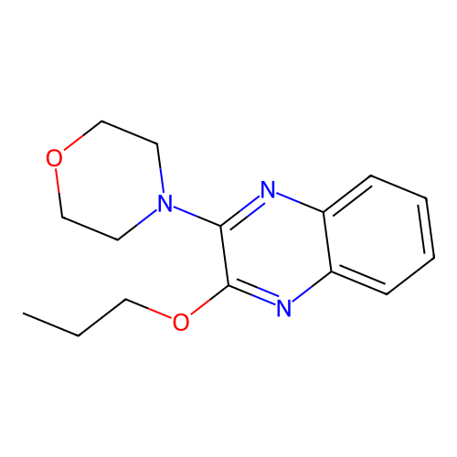 4-(3-Propoxyquinoxalin-2-yl)morpholine structure